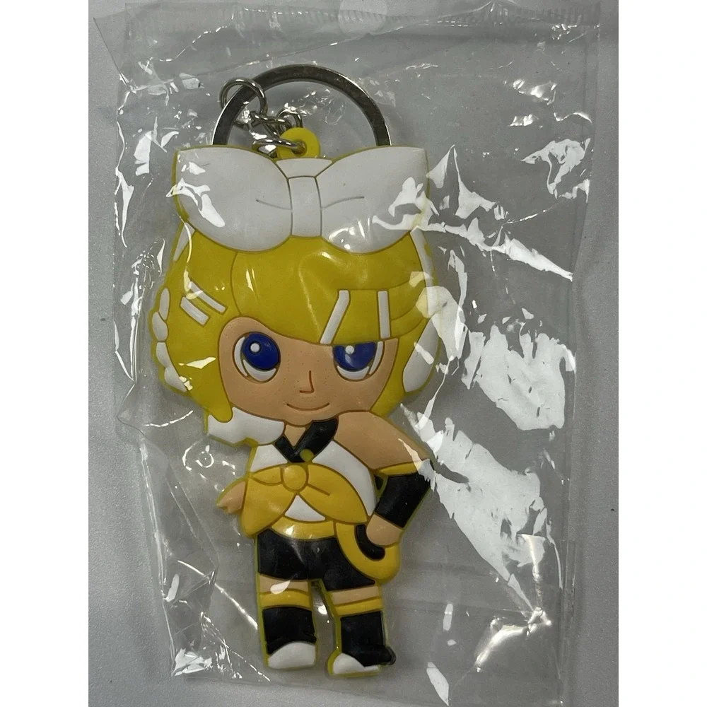 Rin Kagamine Rubber, Manjiro Sano Acrylic & Emoji Poop Plush Key Chains Set Of 3